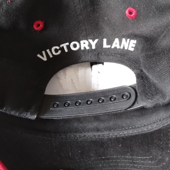 Vintage UAW Delphi Racing Hat Baseball Cap Hendricks Motorsports Black Red OSFA - Picture 11 of 11